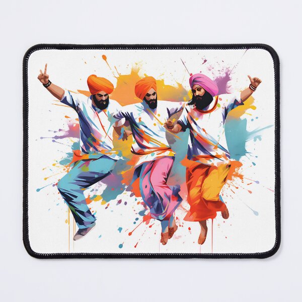 Item preview, Colourful Bhangra Dancers Art designed and sold by PioneerX1.