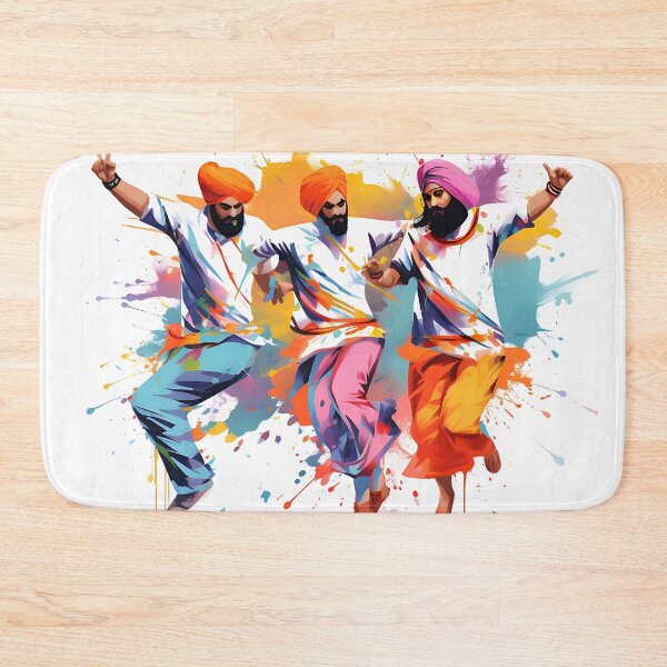 Item preview, Colourful Bhangra Dancers Art designed and sold by PioneerX1.