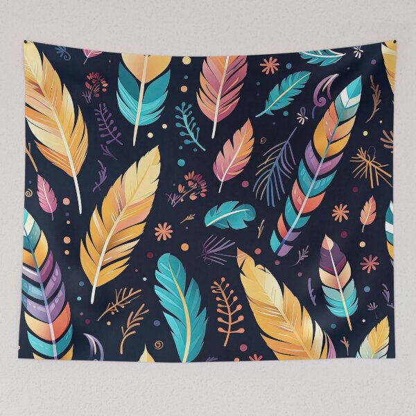 Item preview, Feathers and Leaves designed and sold by HatiDesign.