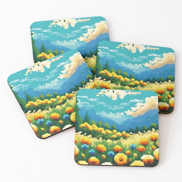 Item preview, Shades of Blooms: An Ode to Van Gogh in Pixels designed and sold by PabloAtriste.