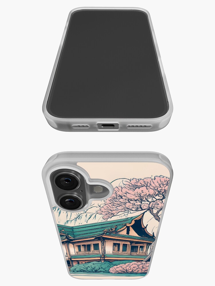 Thumbnail 3 of 5, iPhone Case, Old Traditional Thailand house Baan Drawing designed and sold by Patricks-Art.