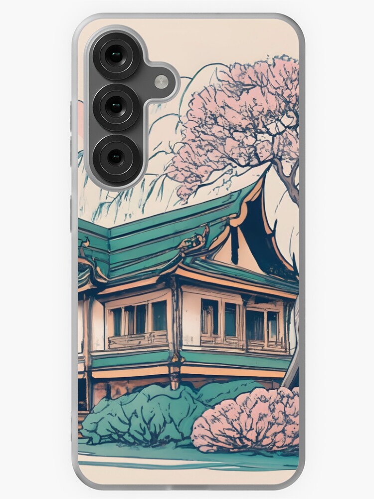 Thumbnail 1 of 4, Samsung Galaxy Phone Case, Old Traditional Thailand house Baan Drawing designed and sold by Patricks-Art.