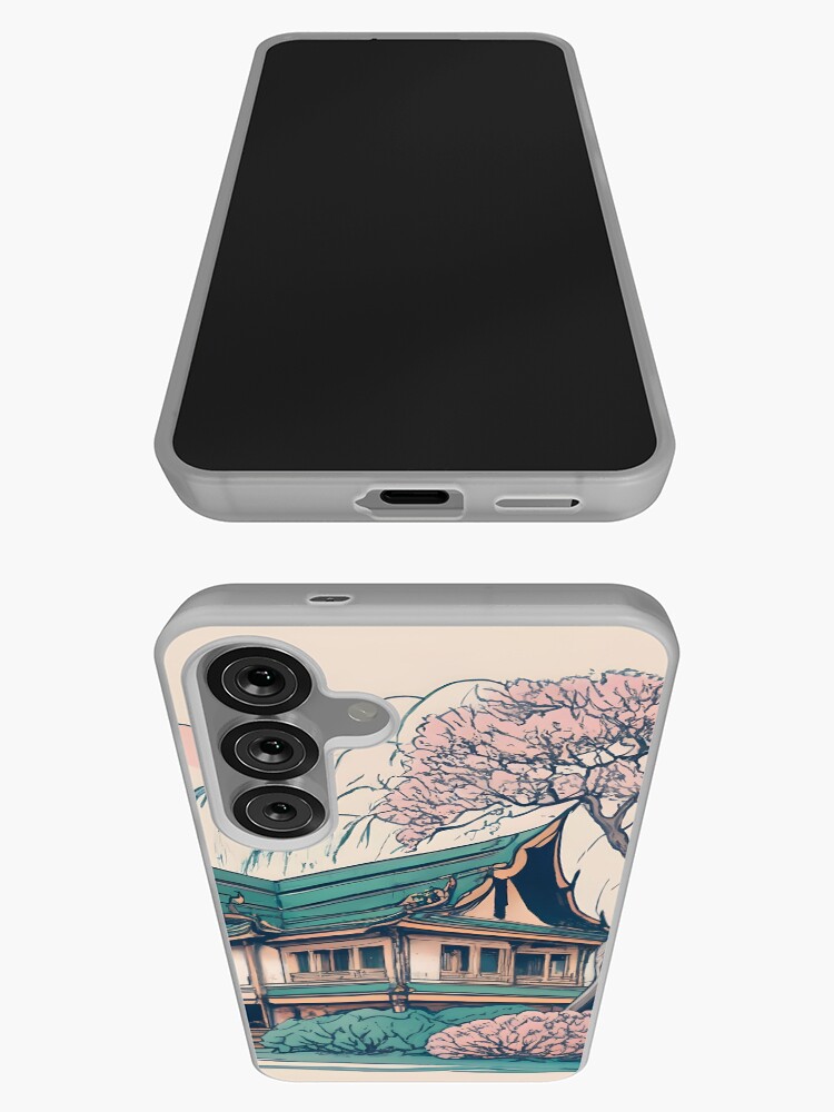 Thumbnail 3 of 4, Samsung Galaxy Phone Case, Old Traditional Thailand house Baan Drawing designed and sold by Patricks-Art.