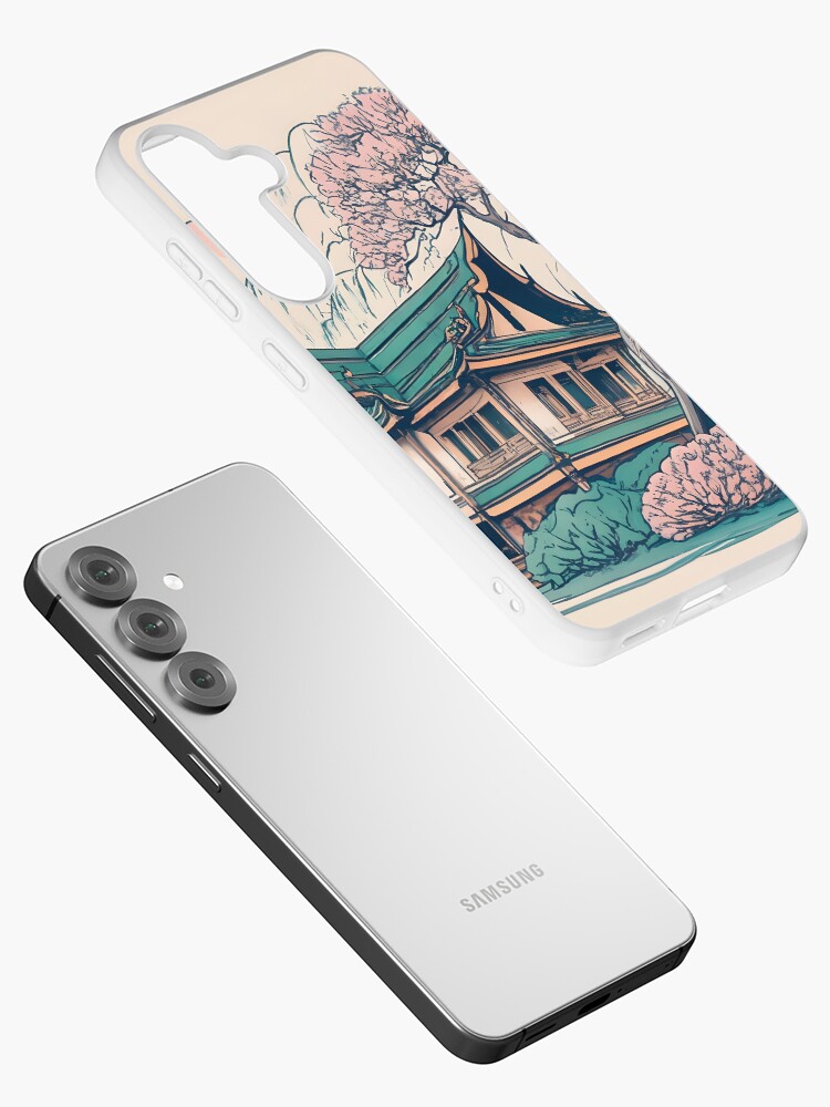 Thumbnail 2 of 4, Samsung Galaxy Phone Case, Old Traditional Thailand house Baan Drawing designed and sold by Patricks-Art.