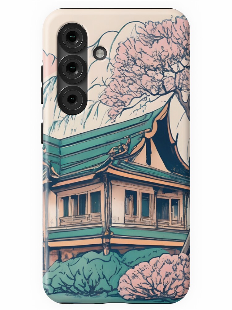 Thumbnail 1 of 4, Samsung Galaxy Phone Case, Old Traditional Thailand house Baan Drawing designed and sold by Patricks-Art.