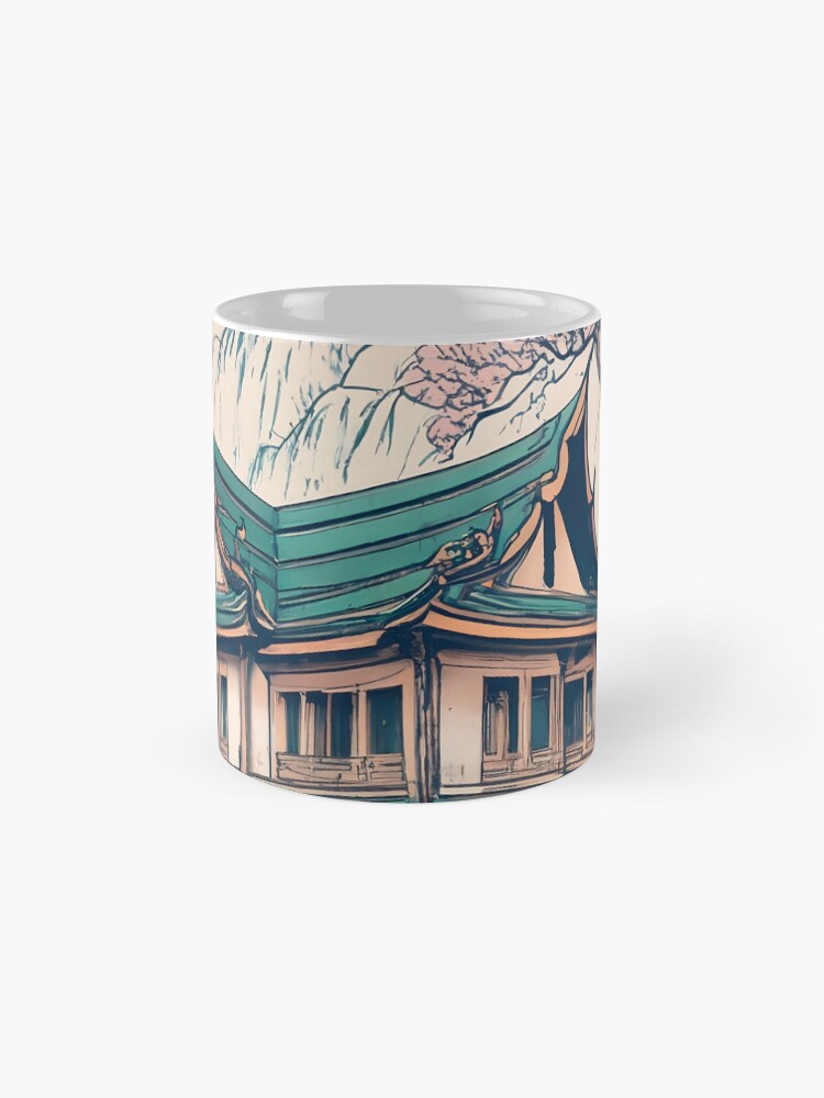 Thumbnail 4 of 6, Coffee Mug, Old Traditional Thailand house Baan Drawing designed and sold by Patricks-Art.