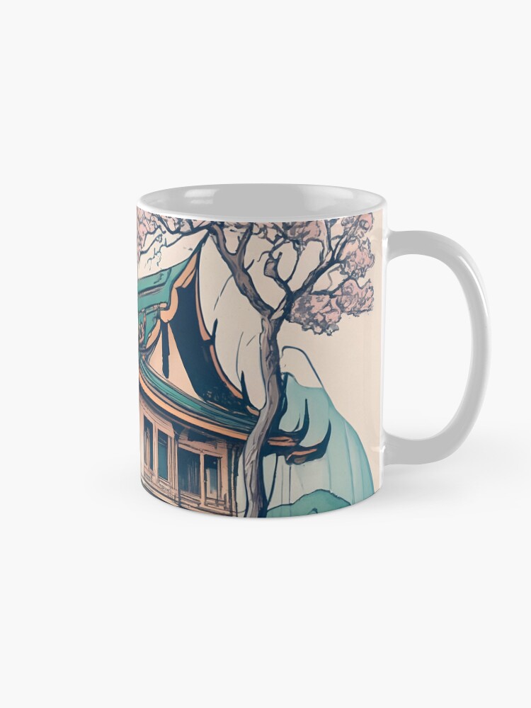Thumbnail 5 of 6, Coffee Mug, Old Traditional Thailand house Baan Drawing designed and sold by Patricks-Art.