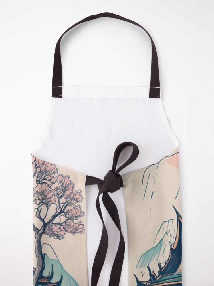 Thumbnail 5 of 6, Apron, Old Traditional Thailand house Baan Drawing designed and sold by Patricks-Art.