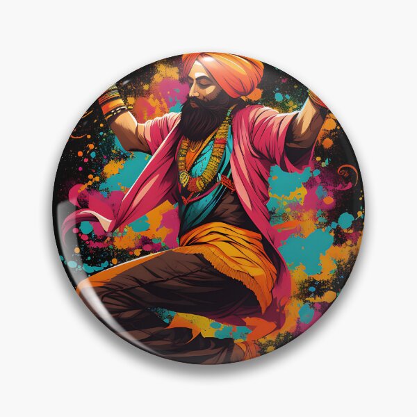 Artikelvorschau, Colourful Bhangra Dancer Art entworfen und verkauft von PioneerX1.