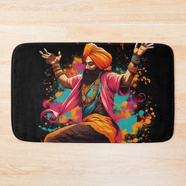 Item preview, Colourful Bhangra Dancer Art designed and sold by PioneerX1.