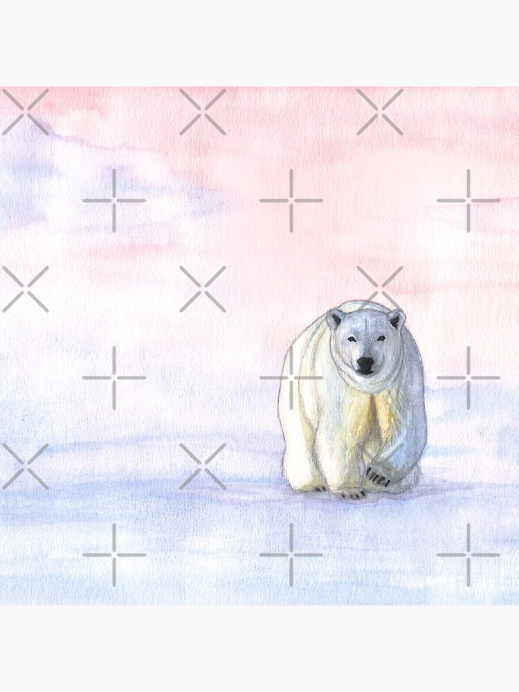 Polar bear in the icy dawn by savousepate