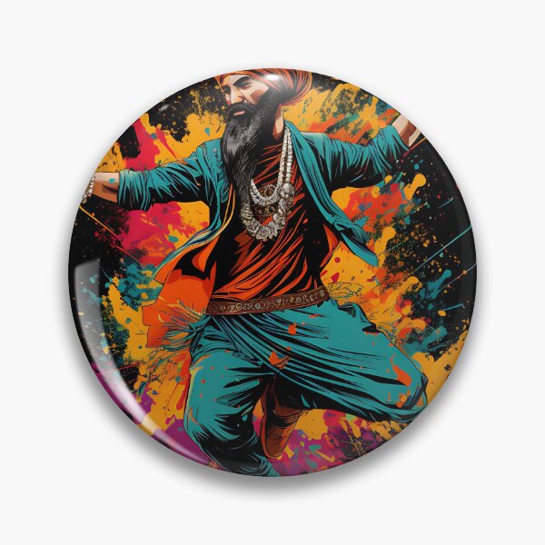 Artikelvorschau, Colourful Bhangra Dancer Art entworfen und verkauft von PioneerX1.
