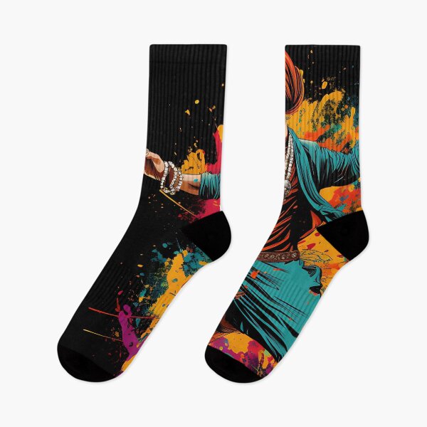 Item preview, Colourful Bhangra Dancer Art designed and sold by PioneerX1.