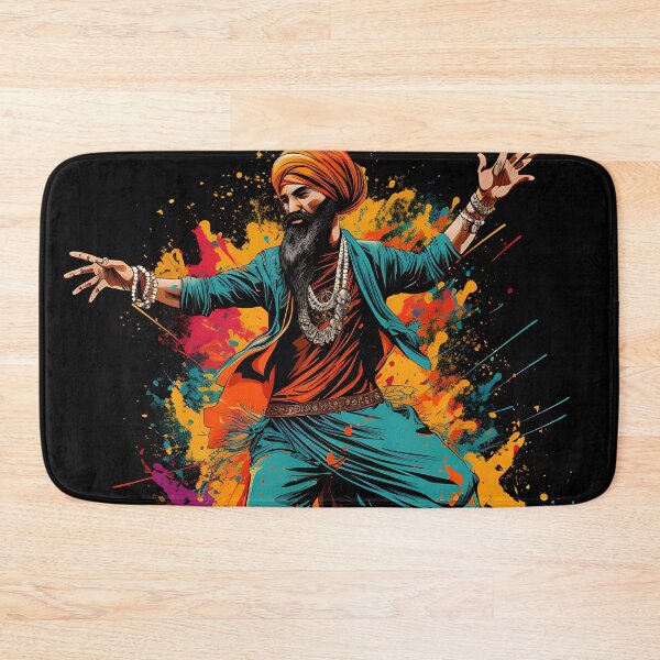 Item preview, Colourful Bhangra Dancer Art designed and sold by PioneerX1.