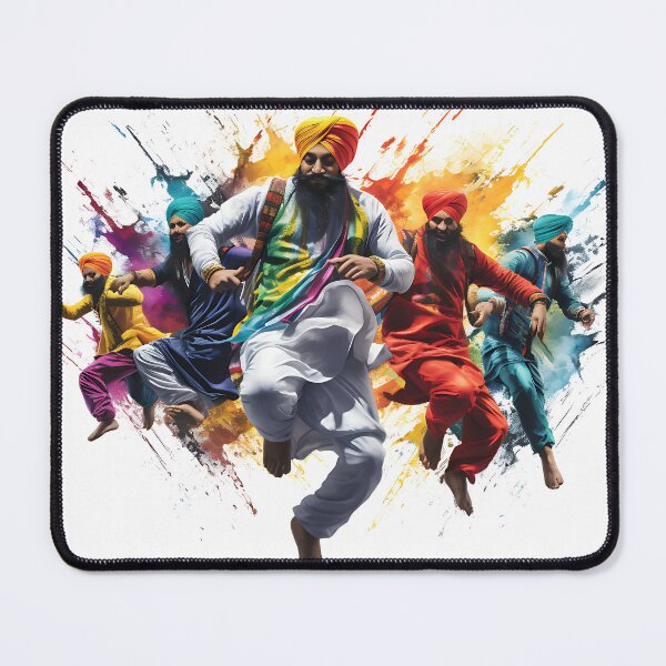 Item preview, Colourful Bhangra Dancers Art designed and sold by PioneerX1.
