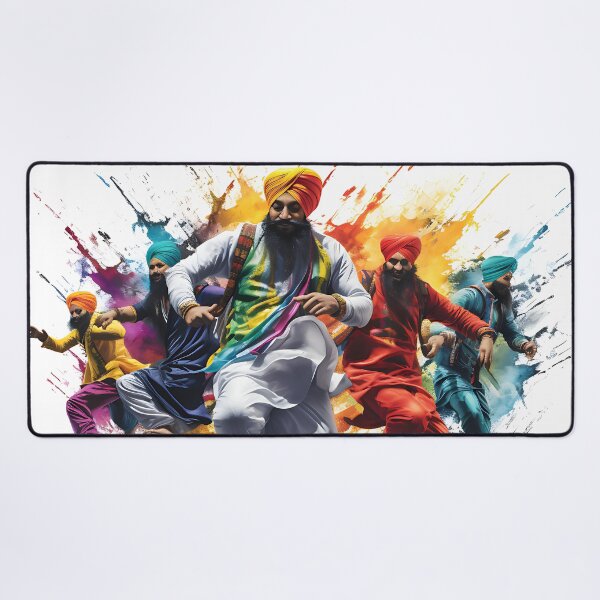 Item preview, Colourful Bhangra Dancers Art designed and sold by PioneerX1.