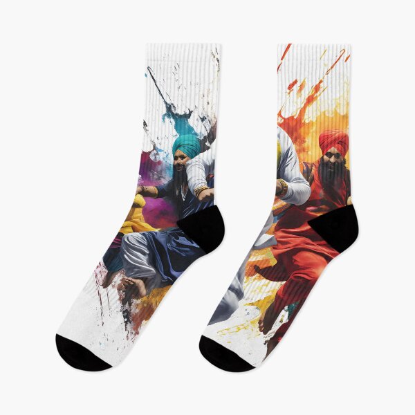 Item preview, Colourful Bhangra Dancers Art designed and sold by PioneerX1.