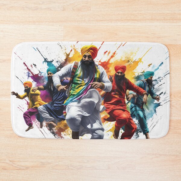 Item preview, Colourful Bhangra Dancers Art designed and sold by PioneerX1.