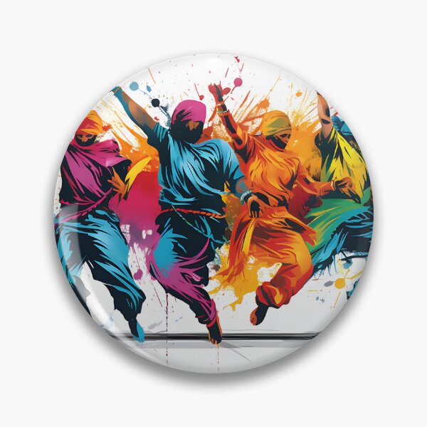 Item preview, Colourful Bhangra Dancers Art designed and sold by PioneerX1.