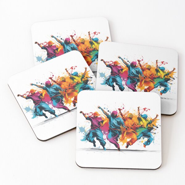 Aperçu de l'œuvre Colourful Bhangra Dancers Art créée et vendue par PioneerX1.