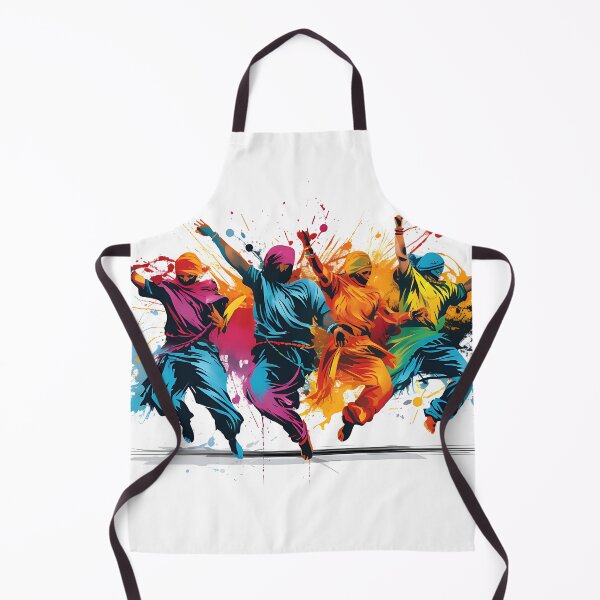 Item preview, Colourful Bhangra Dancers Art designed and sold by PioneerX1.