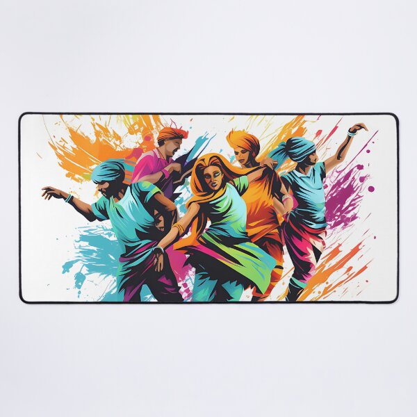 Artikelvorschau, Colourful Bhangra Dancers Art entworfen und verkauft von PioneerX1.