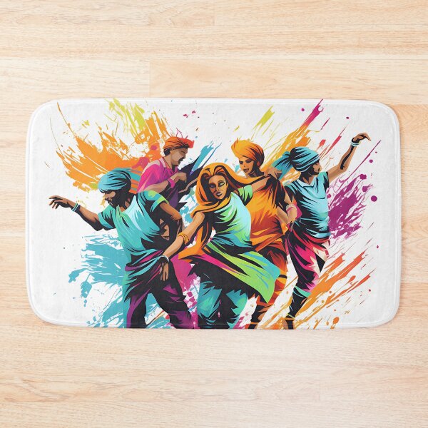 Item preview, Colourful Bhangra Dancers Art designed and sold by PioneerX1.