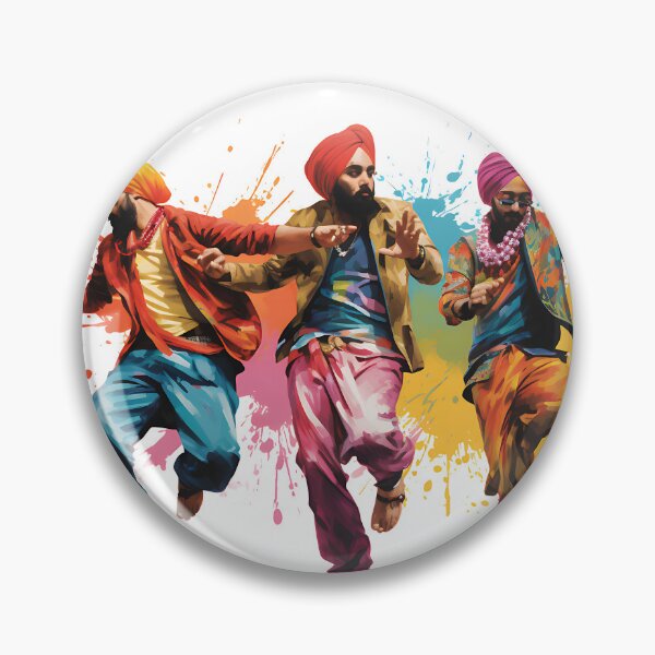 Artikelvorschau, Colourful Bhangra Dancers Art entworfen und verkauft von PioneerX1.