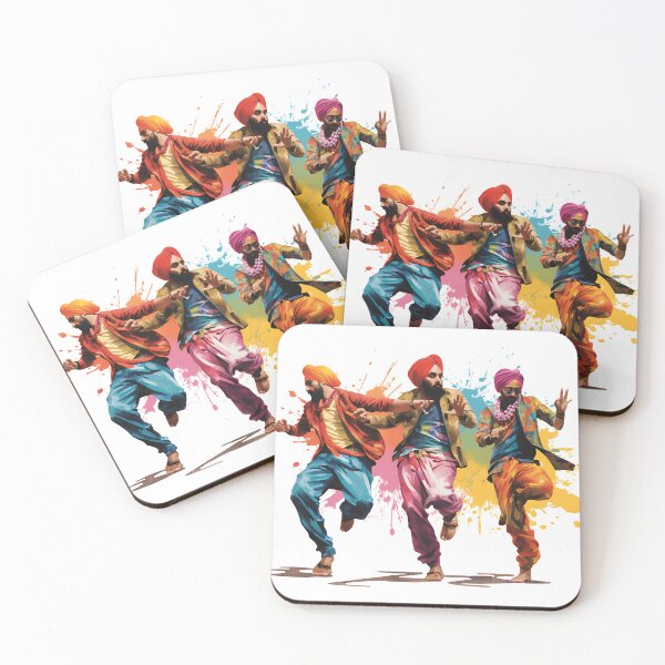 Artikelvorschau, Colourful Bhangra Dancers Art entworfen und verkauft von PioneerX1.