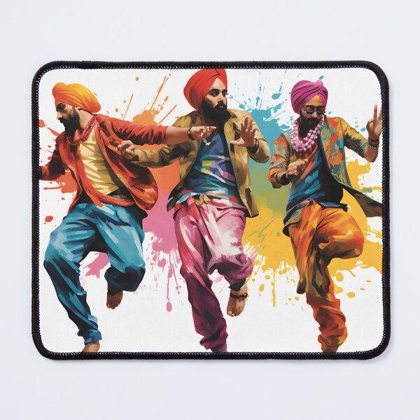 Artikelvorschau, Colourful Bhangra Dancers Art entworfen und verkauft von PioneerX1.