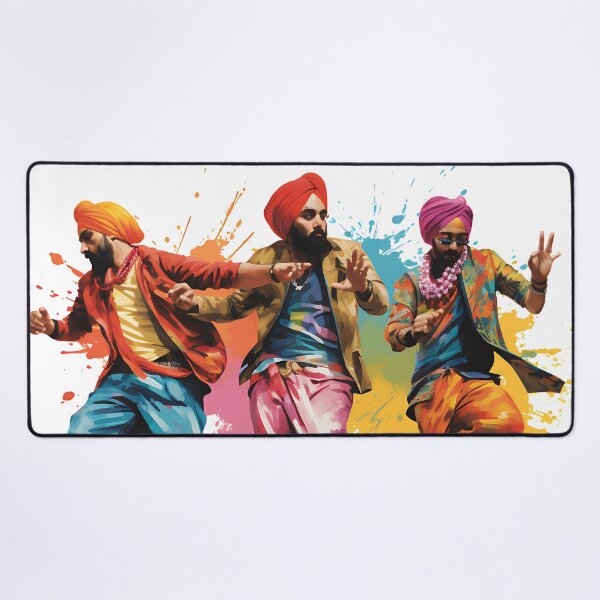 Item preview, Colourful Bhangra Dancers Art designed and sold by PioneerX1.