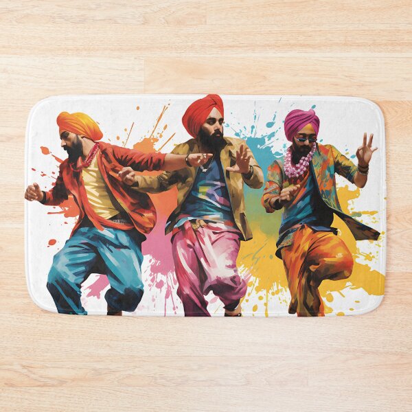Item preview, Colourful Bhangra Dancers Art designed and sold by PioneerX1.