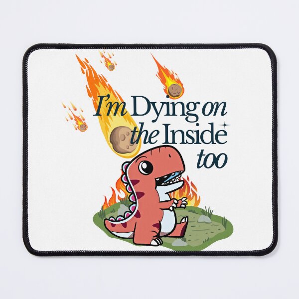 Item preview, Little Dino Dying on the Inside designed and sold by Quillandthread.