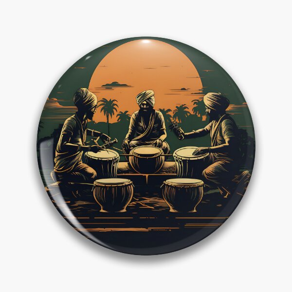 Item preview, Punjabi Bhangra Dhol Players Night Time designed and sold by PioneerX1.