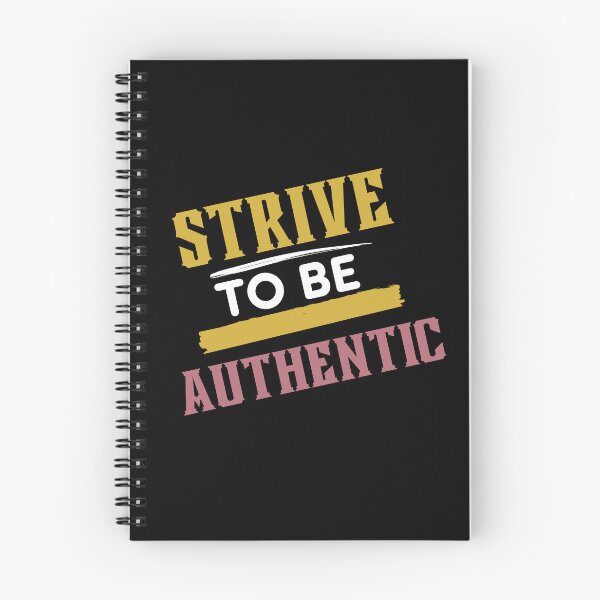Item preview, Strive To Be Authentic Gold & Rose Typography Design designed and sold by delohill.