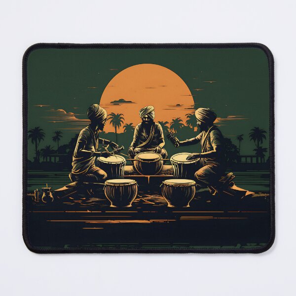 Item preview, Punjabi Bhangra Dhol Players Night Time designed and sold by PioneerX1.