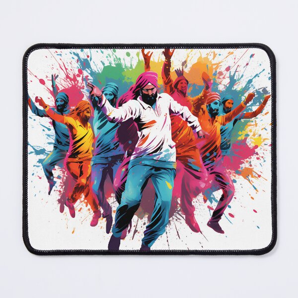 Item preview, Colourful Bhangra Dancers Art designed and sold by PioneerX1.