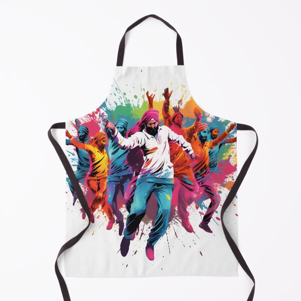 Aperçu de l'œuvre Colourful Bhangra Dancers Art créée et vendue par PioneerX1.