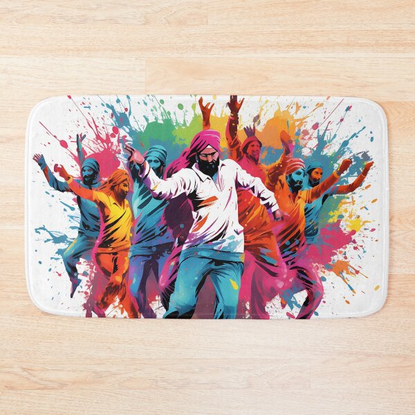 Item preview, Colourful Bhangra Dancers Art designed and sold by PioneerX1.