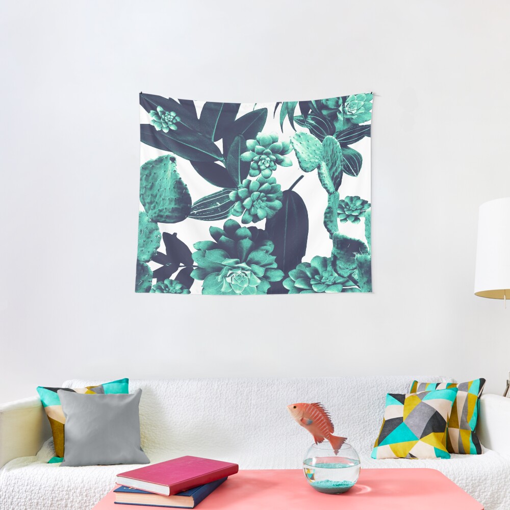 Cactus Design Tapestry