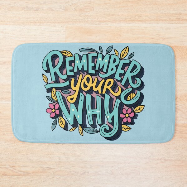 Item preview, Remember Your Why Inspirational Motivational Quote designed and sold by Art-Jiyuu.