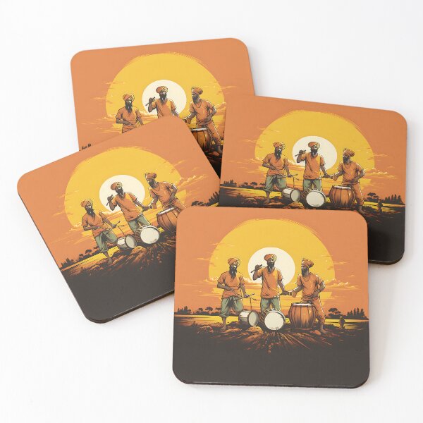 Item preview, Punjabi Bhangra Dhol Players Sunset designed and sold by PioneerX1.