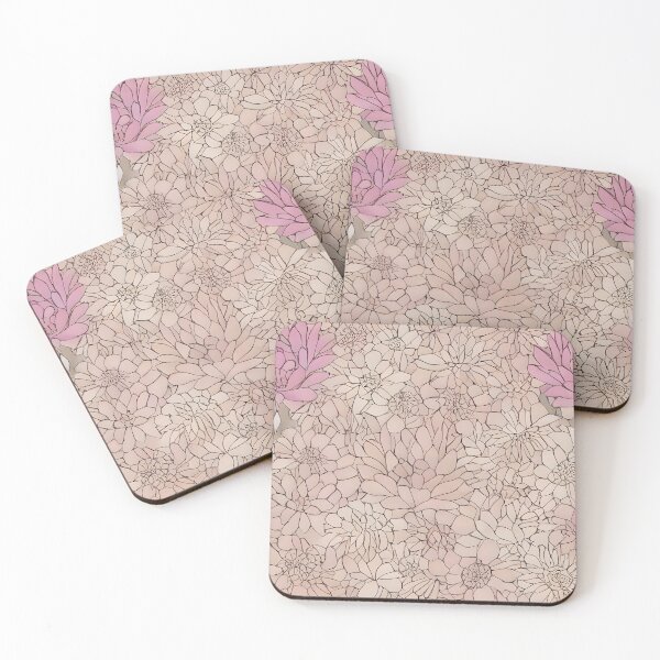 Aperçu de l'œuvre Rose Linéaire Floral créée et vendue par Poetic Patterns Studio.