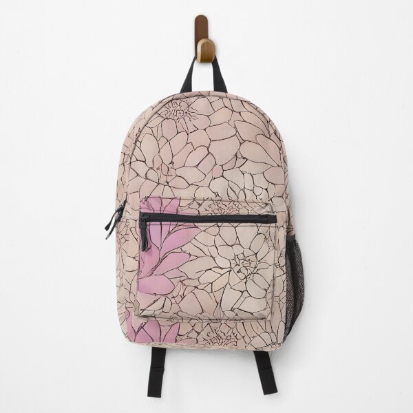 Artikelvorschau, Rosa Lineart Blumen entworfen und verkauft von Poetic Patterns Studio.