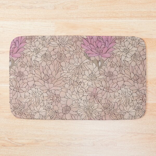 Artikelvorschau, Rosa Lineart Blumen entworfen und verkauft von Poetic Patterns Studio.