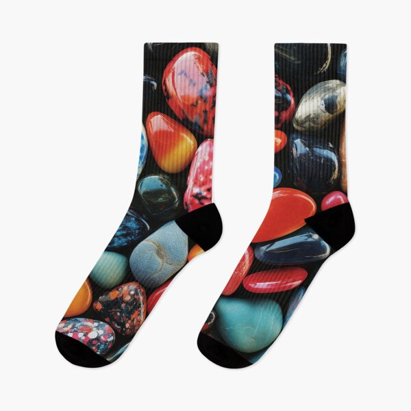 Artikelvorschau, Bunte Edelsteine weiß grau gelb beige orange rot pink türkis schwarz Ornamente entworfen und verkauft von G-M-Designs.