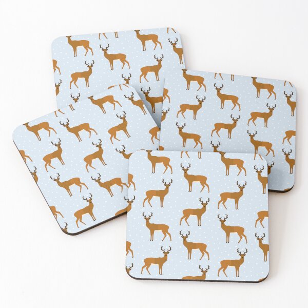 Item preview, Reindeer on blue designed and sold by reneesillus.