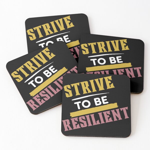 Item preview, Strive To Be Resilient Gold & Rose Typography Design  designed and sold by delohill.