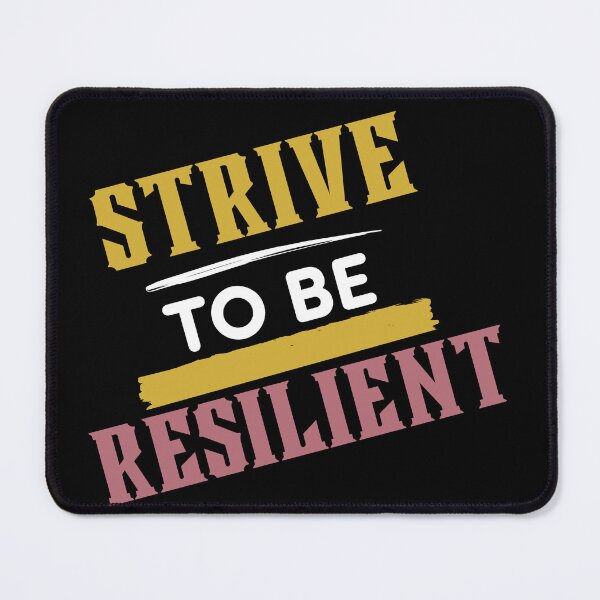 Item preview, Strive To Be Resilient Gold & Rose Typography Design  designed and sold by delohill.