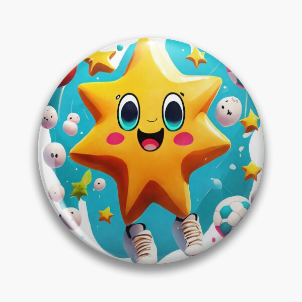 Item preview, Cartoon Star Character Smile Sports Balls Soccer Ball Basketball Volleyball Stopwatch Trophy Scoreboard designed and sold by Print-Online.